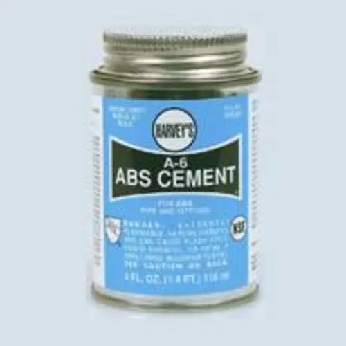 Harvey 018500-24 Black ABS Cement 4 Oz Plastic Repairs