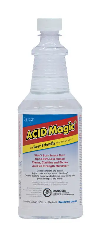 Certol International Acid Magic Muriatic Acid 1 Quart Liquid Pack 15