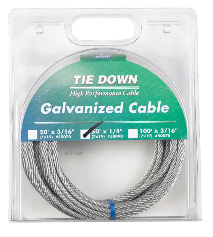 Tie Down Engineering Galvanized Steel 1/16 . x 100 ft. Aircraft Cable