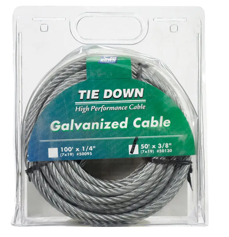 Tie Down Engineering Galvanized Steel 3/16 . x 25 ft. Aircraft Cable