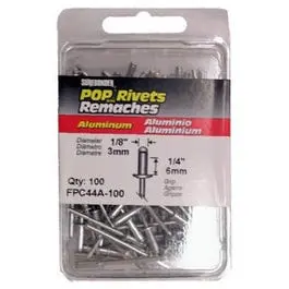 100-Pack Medium Aluminum Rivets General Purpose Fastening Surebonder