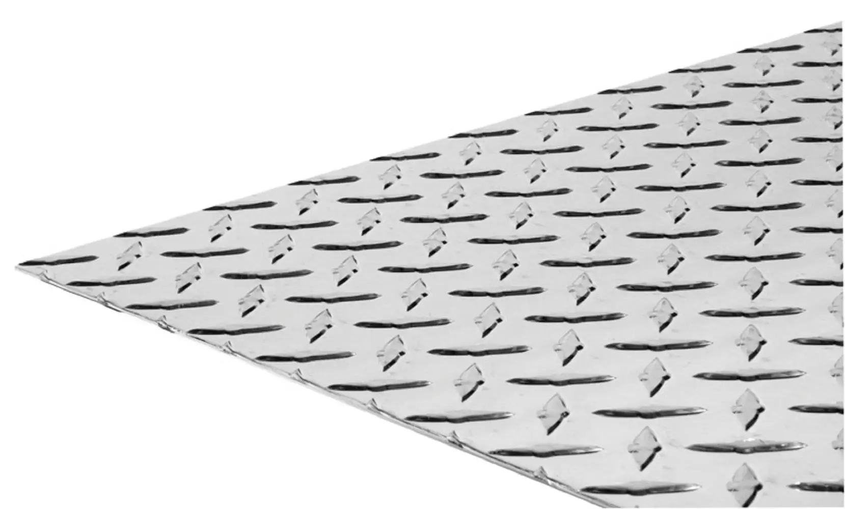 Steelworks 11254 Thread Plate Aluminum Mill Finish 12 x 24 Metal Panel