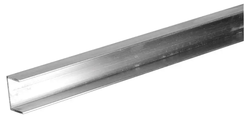 Boltmaster 0.0625 . x 1/4 . W x 8 ft. L Mill Aluminum Trim Channel Pack 5