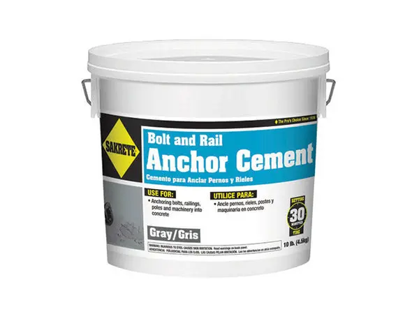 Sakrete 60205003 Bolt and Rail Anchor Cement 10 Lb Concrete Anchoring