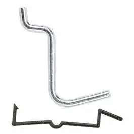 Pegboard Angle Hook 1/8-. Rod Galvanized Steel 1-. 8-Pack Tool Organization National Hardware