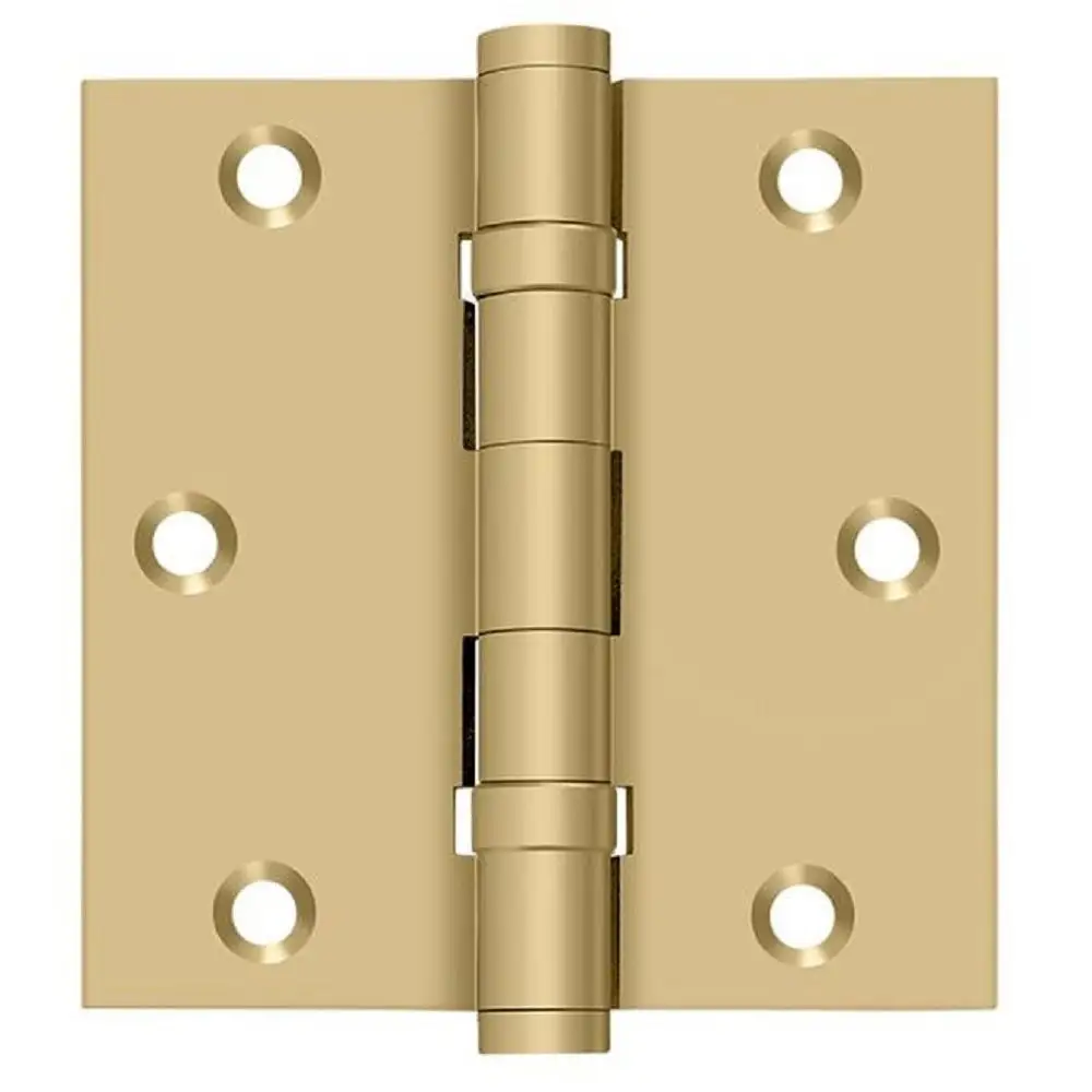 Deltana DSB35B5 Antique Brass Square Hinge Ball Bearings 3-1/2 x 3 Inch
