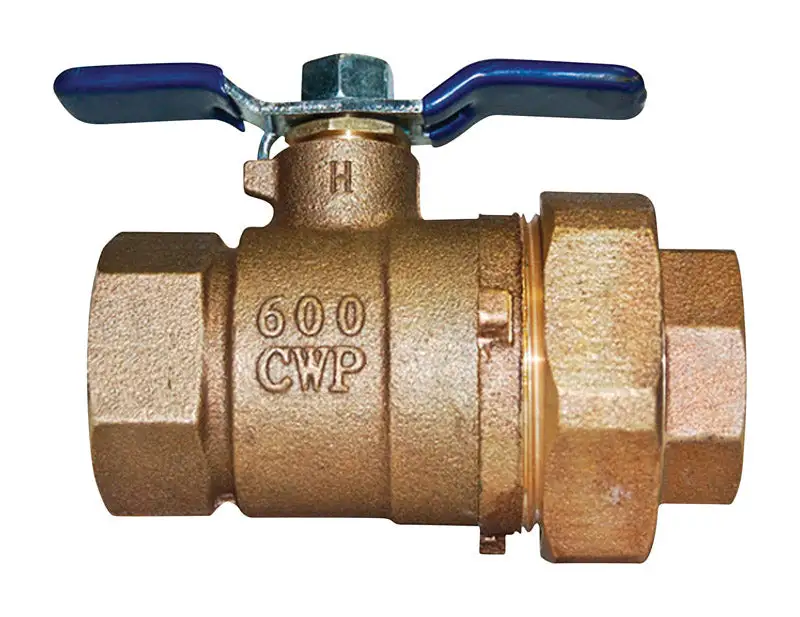Watts 1 . Brass FIP Union Ball Valve Full Port Lever Plumbing