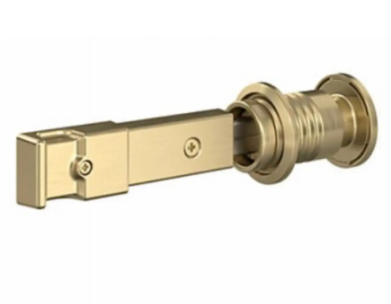 National Hardware N700-152 V1045 Barn Door Lock Brushed Gold Decorative Sliding Door Hardware
