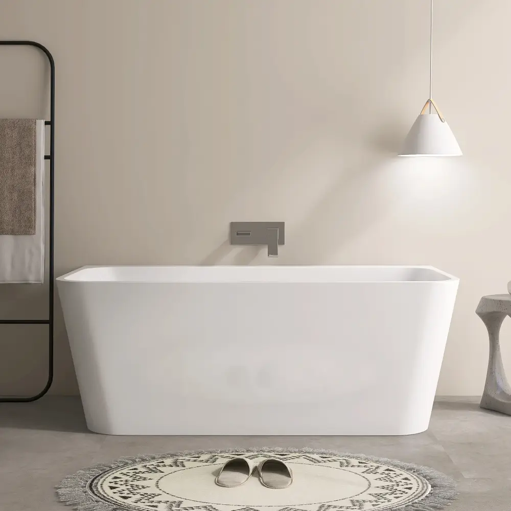 59‘’ Freestanding Soaking Plexiglass Bathtub AB12-59