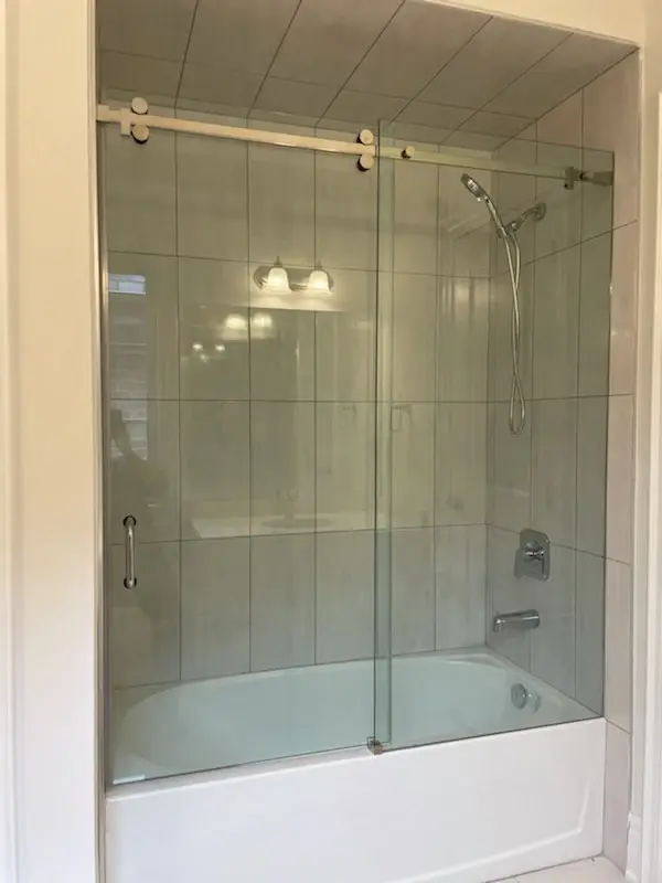 ISLSYS11BSS Brushed Durable metal Steel Edge Shower Sliding System