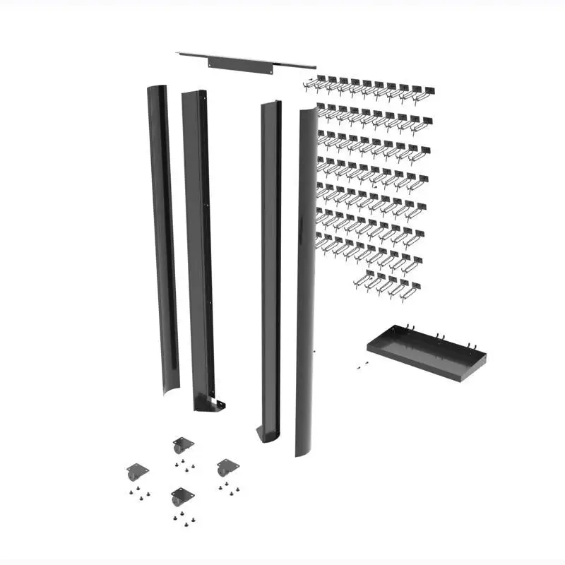 64 Inch Black Metal Conversion Kit 9780503 4-Sided Battery Rack