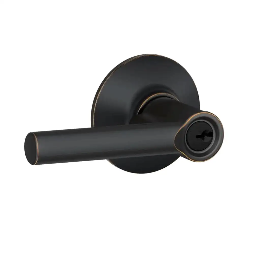 Schlage F40 V BRW 716 Broadway Bed and Bath Lever Aged Bronze