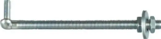 National Hardware N130-674 Zinc Plated Bolt Hook 3/4 Inch x 12 Inch