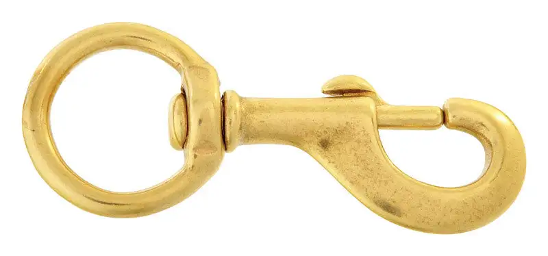Campbell Chain 1-1/4 . Dia. Polished Bronze Bolt Snap Pack 10 120 lb. Capacity