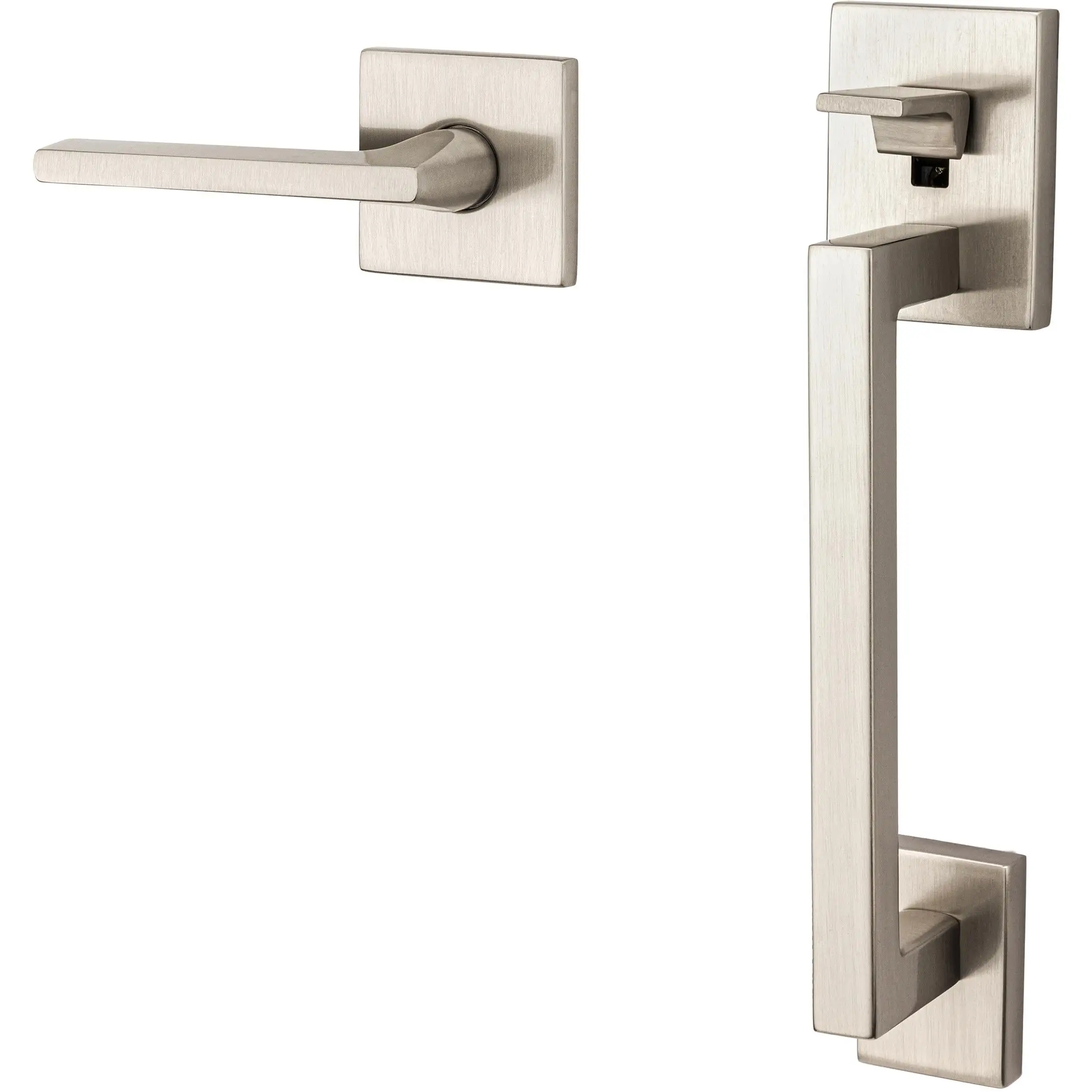 Minneapolis 5162 Satin Nickel Handleset Bottom Only RH Doors and Cabinets