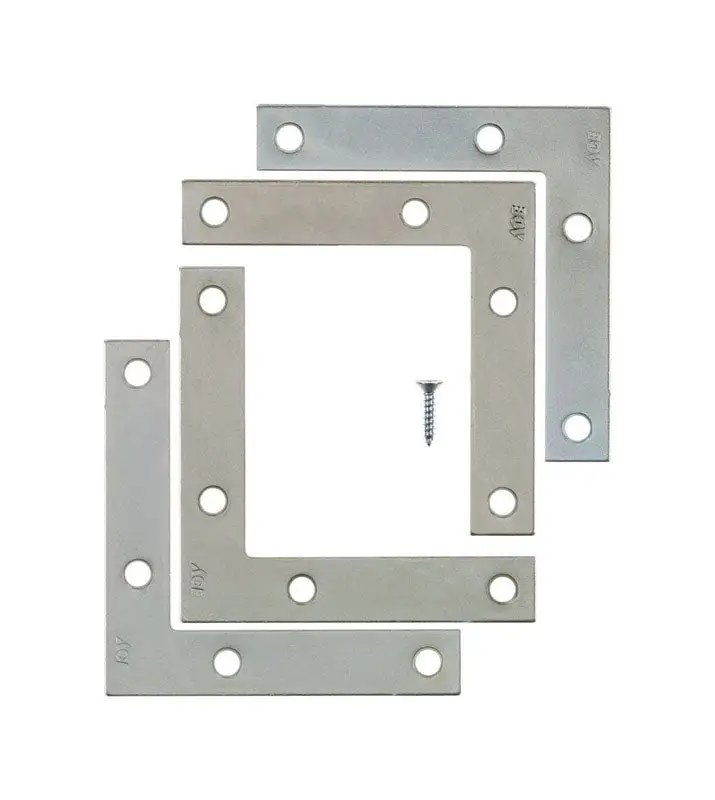 Ace 4 Inch Stainless Steel Mending Brace 0.625 Inch W X 0.72 Inch L