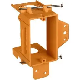 1 Gang Low-Voltage New Work Box Bracket Electrical Installations Carlon