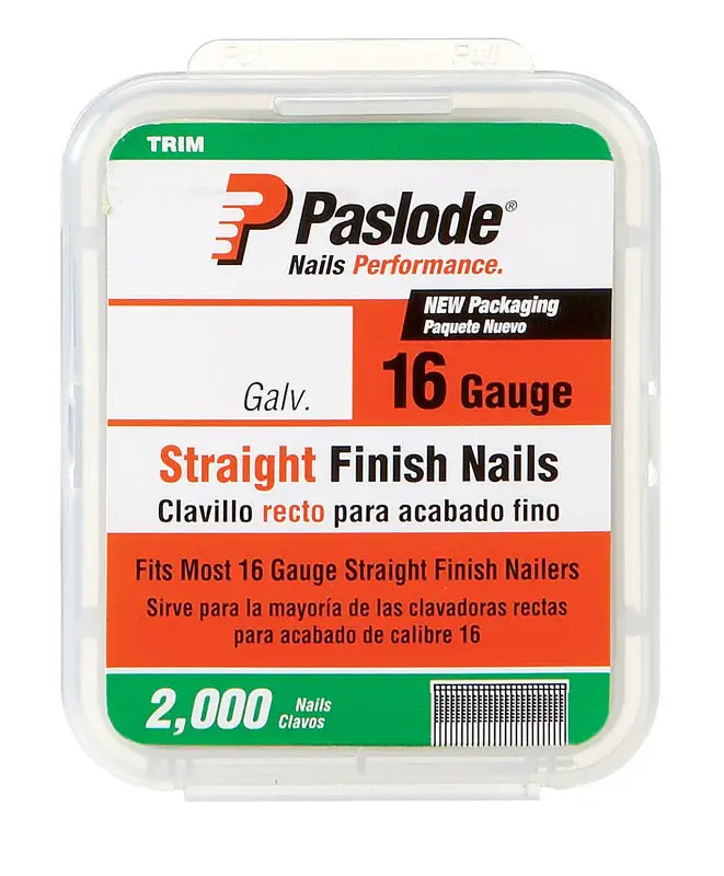 Paslode 1-1/2 . Galvanized Brad Nails 18 Ga. Straight Strip 2000 Pack
