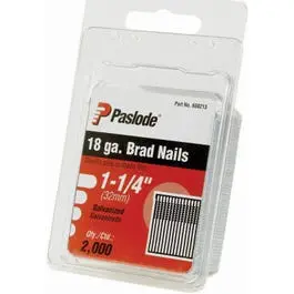 2000-Count 1.25-Inch 18-Gauge Galvanized Brad Nails Trim and Finish Work Various