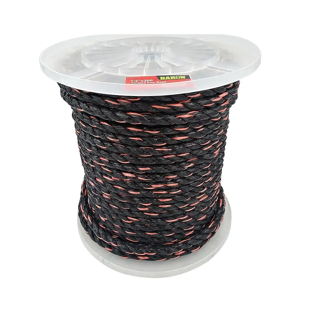 Baron 54612 Solid Braided Rope 1/2 Inch x 300 Feet Durable Rope