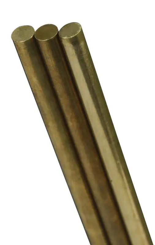 K&S 17/32 . Diameter x 36 . Length Round Brass Tube 3 Pack Ku0026S