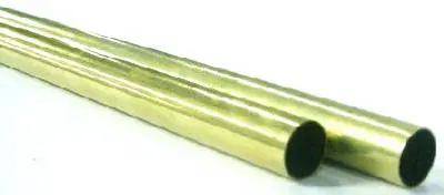 K&S 9215 Round Brass Tube 0.029 Wall Thickness 7/16 Inch Diameter 36 Inch Length Ku0026S