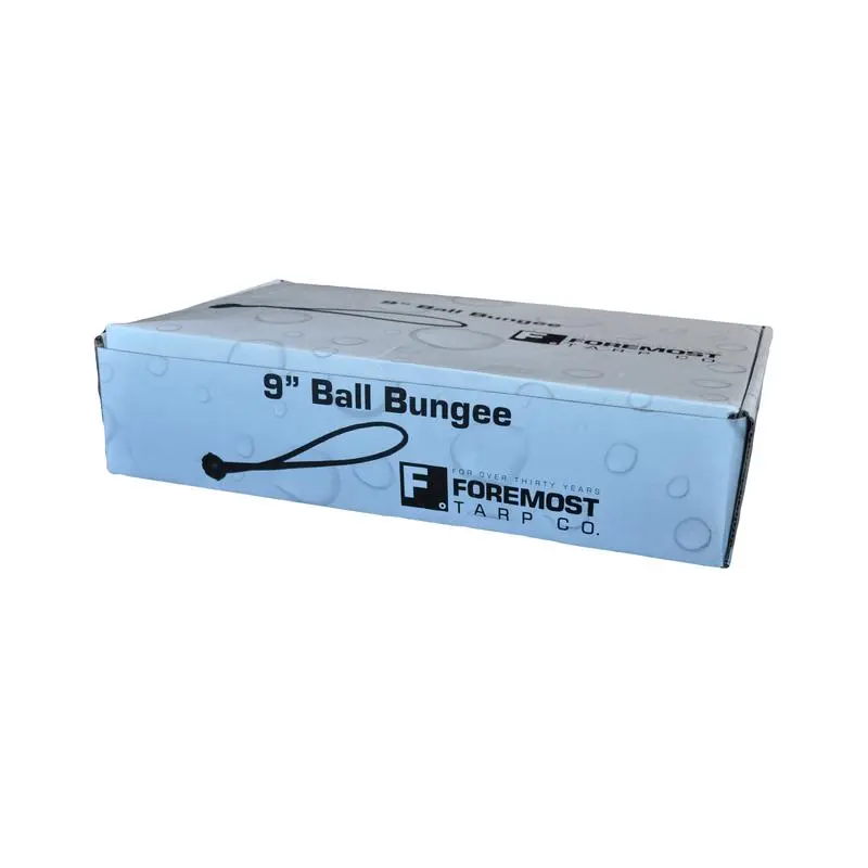 Foremost Tarp 75901 9 Inch Black Ball Bungee Cords Heavy Duty