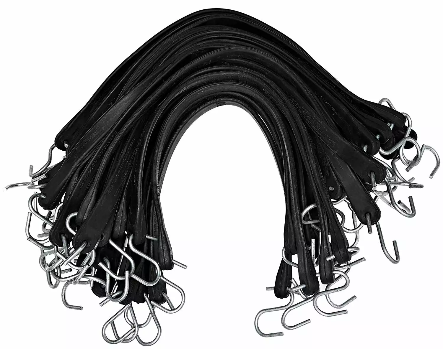 41 Inch Rubber Bungee Cords Hooks Heavy Duty Tarp Strap Bungee Pack 50 Miloo