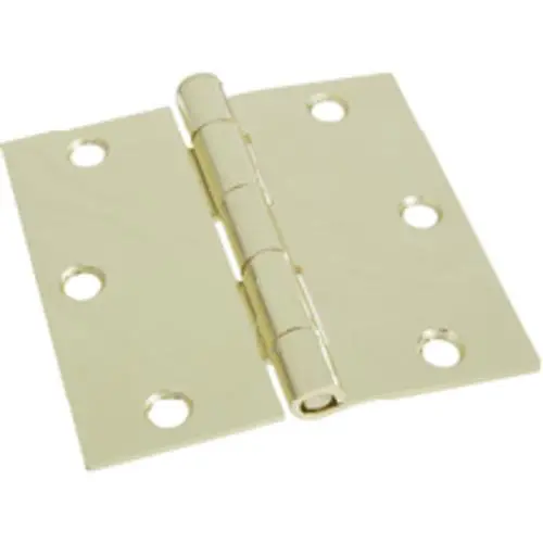 Stanley S808-147 Hing V8027 Polished Brass Hinge 3-1/2 x 3-1/2 Inch