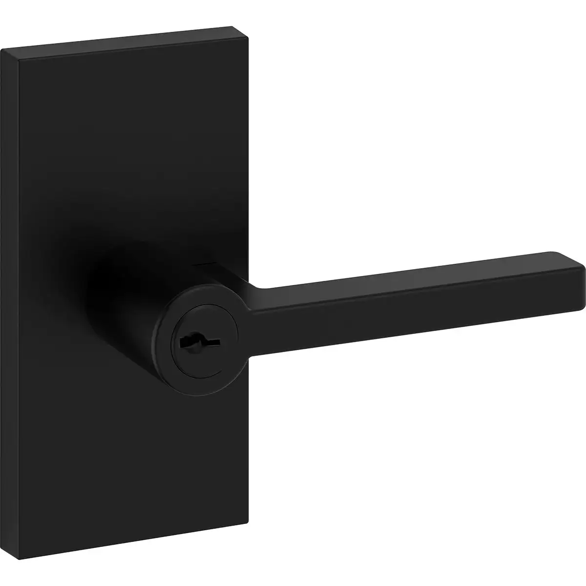 Satin Black Square Contemporary 5 Rose Dummy Cabinet Hardware