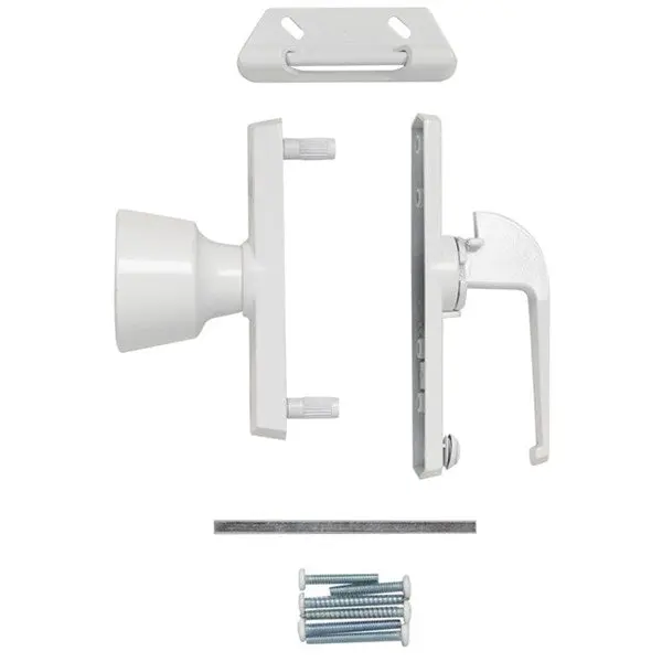 Wright Products V670 Universal Tulip Knob Latch Aluminum Finish Door Hardware