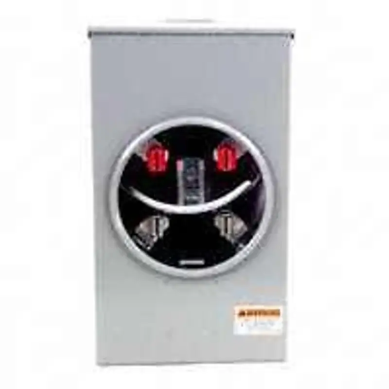 Siemens Murray SJ102AX Ringed Meter Socket, 1-Phase, 135 , 300 V, 4-Jaw, Overhead, Underground Cable Entry