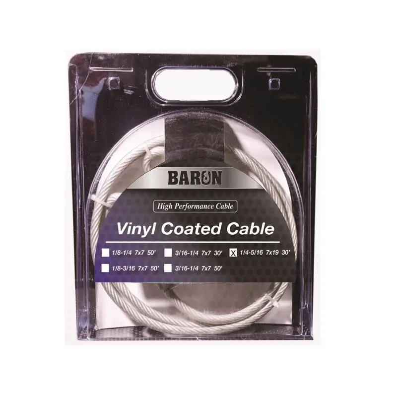 Baron 54205 30' 1/4 To 5/16 Galvanized Cable Heavy Duty Use