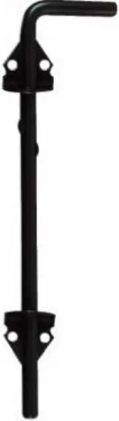 National Hardware N165-902 1/2 x 12 Inch Satin Black Cane Bolt Doors and Gates