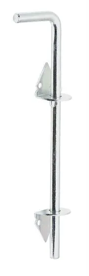 National Hardware Zinc Plated Cane Bolt 1/2 x 12 Inches Secure Door Locking