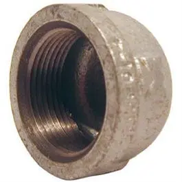 1-1/2-Inch Galvanized Pipe Cap Fitting Plumbing and Construction Various