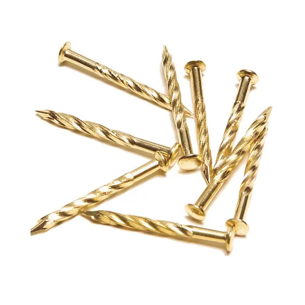 M-D Building 95653 1-1/4 Inch Brass Carpet Screw Nails M-D Building Products