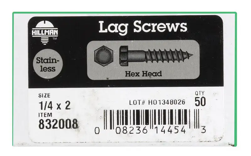 Hillman 1/4 . X 2-1/2 . L Stainless Steel Carriage Bolt 25 Pack