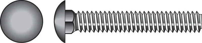 Hillman 1/4 . X 3-1/2 . Hot Dipped Galvanized Steel Carriage Bolt 100 Pack