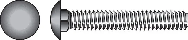 Hillman 3/8 . X 2 . Hot Dipped Galvanized Steel Carriage Bolt 100 Pack
