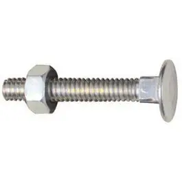 12-Pack Flat Head Carriage Bolt and Nut Set Woodworking and Construction National Hardware