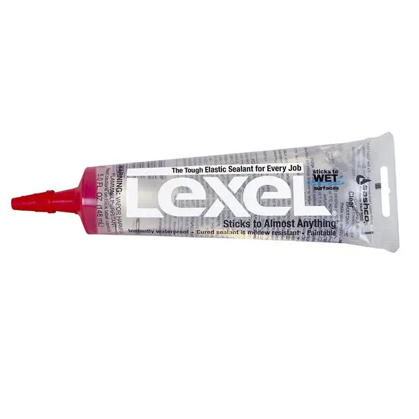 Sashco 13013 Lexel Tough Elastic Sealant Caulk Clear 5 Oz