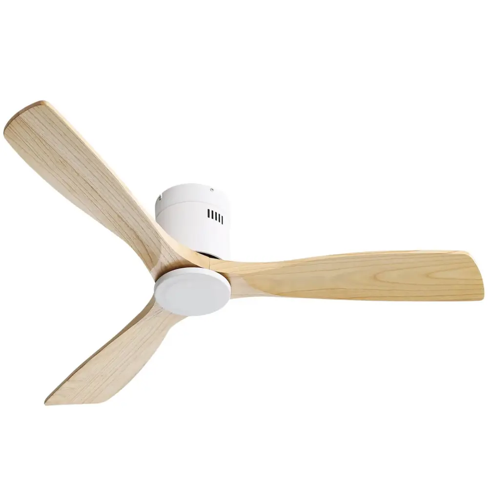 Low Profile Ceiling Fan DC, 3 Blade, Noiseless Flip-over Motor, Remote Control