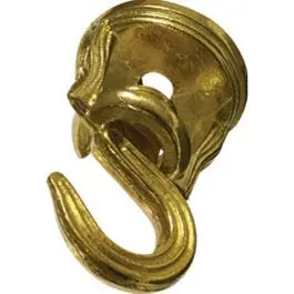 Brass Swivel Ceiling Hook Hanging Lights and Decor Hillman