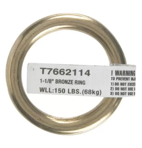 Campbell Chain T7662114 Welded Ring 1-1/8 Inch Steel Hardware Connector