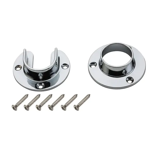 Stanley S822-080 Heavy Duty Closet Flange Set Chrome Die Cast Zinc