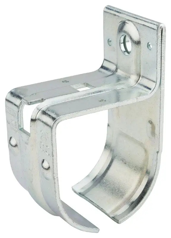 National Hardware Steel Single Box Rail Brackets 300 lb Heavy Duty Closet Organizer Support