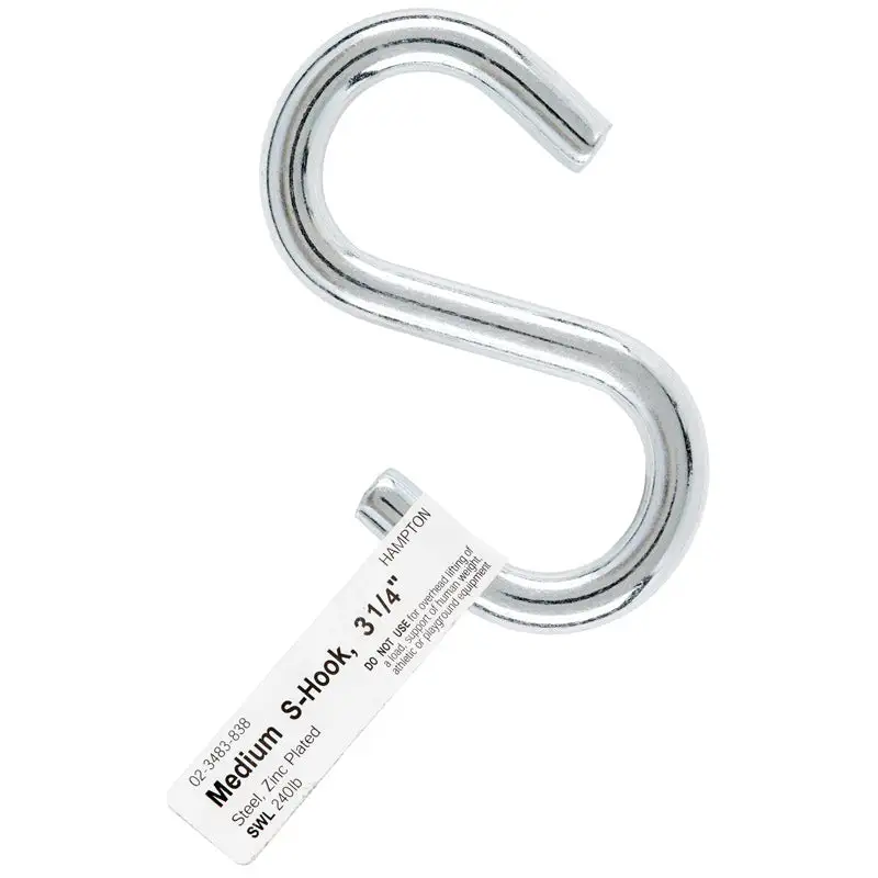 Hampton Medium Stainless Steel 6 . L Clothesline Hook 160 lb Capacity 1 Pack