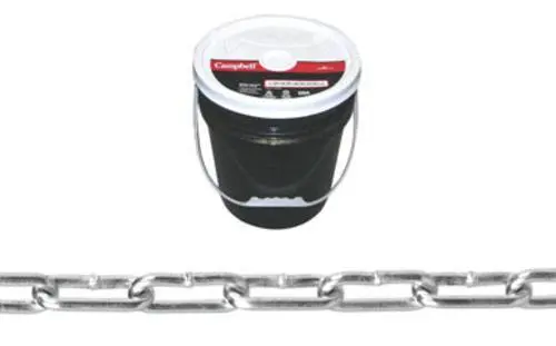 Campbell Chain 0332023 Campbell Straight Link Coil Chain 400 Feet 2/0