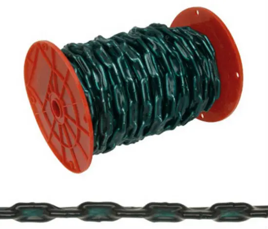 Campbell Straight Link Coil Chain Green Sleeve 60 Feet